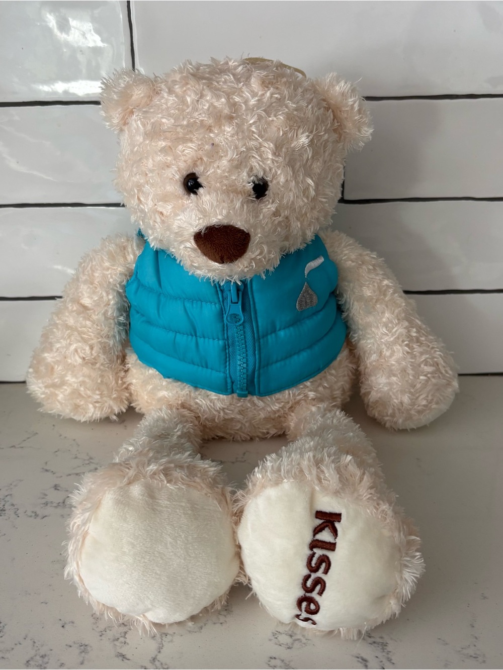 Hershey's Kisses Cream Plush Teddy Bear Vest 17"